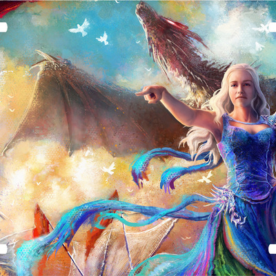 Game of thrones khaleesi dragon vanity license plate