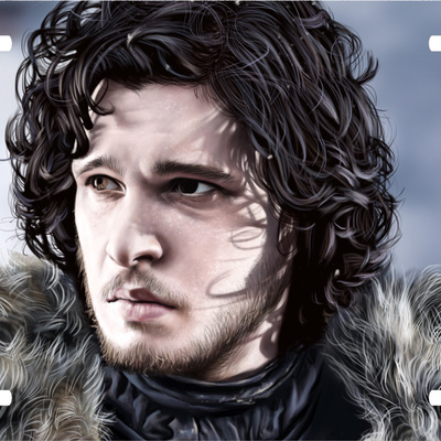 Game of thrones jon snow vanity license plate