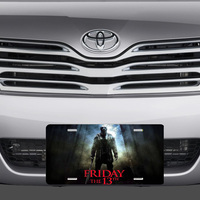Friday the 13th Jason Voorhees Mask Vanity License Plate - Thumbnail 1