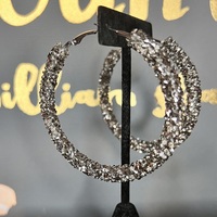 Confetti Hoops- Gunmetal - Thumbnail 1