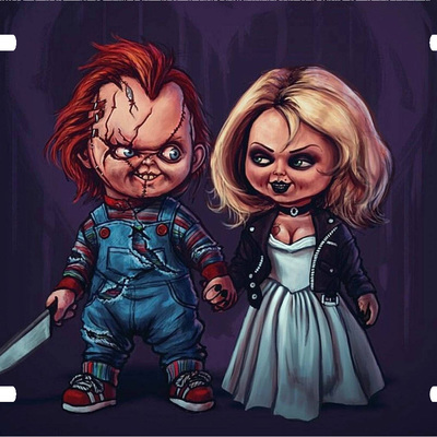 Child's play chucky tiffany vanity license plate