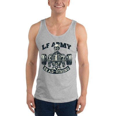 "lf army: deadlift defiance" men's tank top