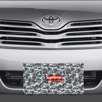 Supreme Camo Vanity License Plate - Thumbnail 1