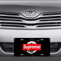 Supreme Logo Vanity License Plate - Thumbnail 1