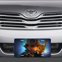 Pokemon Pikachu Ash License Plate Auto Truck - Thumbnail 1
