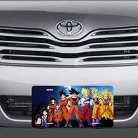 Dragonball Z Transformation Vanity License Plate - Thumbnail 1
