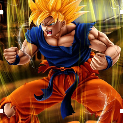 Dragonball z super saiyan vanity license plate