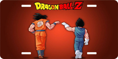 Dragonball Z Fist Bump Vanity License Plate