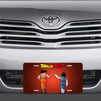 Dragonball Z Fist Bump Vanity License Plate - Thumbnail 1