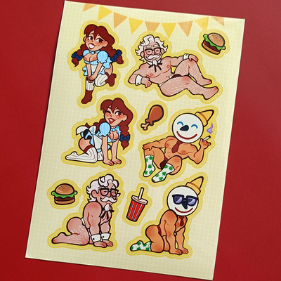 Midnight munchies [sticker sheet]