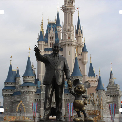 Disney magic kingdom walt mickey statue vanity license plate