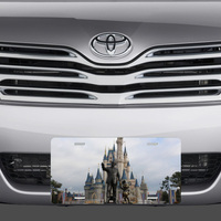 Disney Magic Kingdom Walt Mickey Statue Vanity License Plate - Thumbnail 1