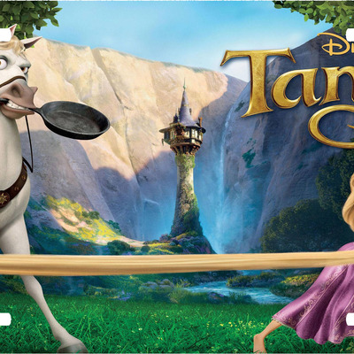 Disney tangled title screen vanity license plate