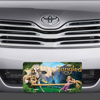 Disney Tangled Title Screen Vanity License Plate - Thumbnail 1