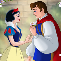 Disney Snow White and Prince Charming Vanity License Plate - Thumbnail 1
