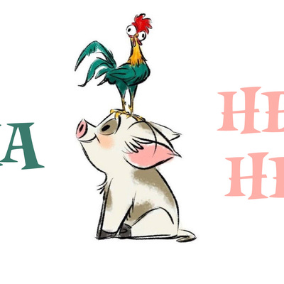 Disney moana pua hei hei vanity license plate