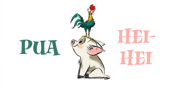 Disney Moana Pua Hei Hei Vanity License PLate