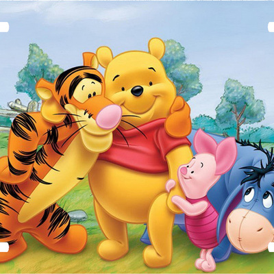 Disney winnie the pooh tigger piglet eeyore vanity license plate
