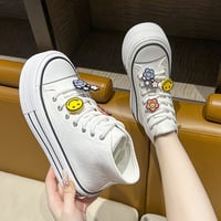  High Top Platform Sneakers With Cute Pins - Thumbnail 4