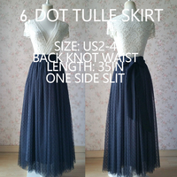 Women Tulle Maxi Skirt, Knee Length Tutu Outfit,  A-line Fashion Tulle Tutu Skirt, Bridesmaid Tulle Skirt, High Waist Plus Size - Thumbnail 6