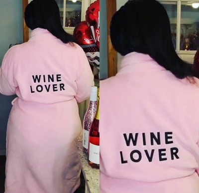 PLUSH WINE LOVER ROBE