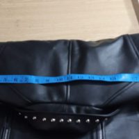 Crafted Leather New Handmade Women's Punk Style Silver Studded Simple & Stylish Leather Jacket, Adorable Handmade Studded Leather Jacket - Thumbnail 3