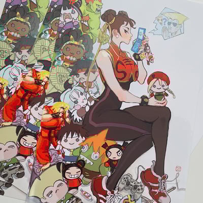 Chun-li & friends poster