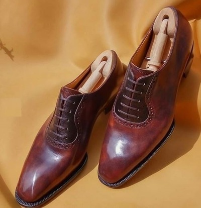 New Men's Handmade leather oxford shoes, office shoes, formal shoes, party shoes