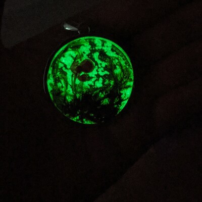 Red glow mushroom necklace 