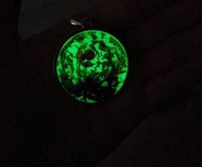 Red Glow Mushroom Necklace 