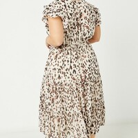 Plus Spotted Print Dress - Thumbnail 2