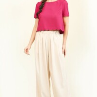 Scalloped Edge Blouse - Thumbnail 4