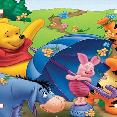 Disney winnie the pooh blustery day tigger piglet vanity license plate