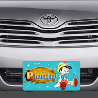 Disney Pinocchio Old Title Screen Vanity License Plate - Thumbnail 1