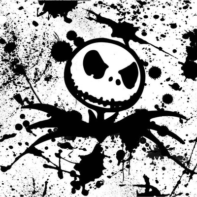 Disney nightmare before christmas jack skellington splatter vanity license plate