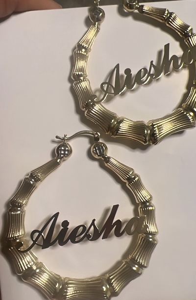 Bamboo Name Hoops