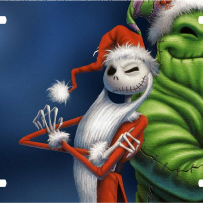 Disney nightmare before christmas jack skellington oogie boogie license plate