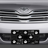 Disney Nightmare Before Christmas Jack Skellington Faces Vanity License Plate - Thumbnail 1