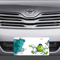 Disney Monsters University Sully Mike Wazowski Vanity License Plate - Thumbnail 1