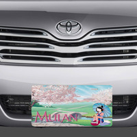 Disney Mulan Geisha Vanity License Plate - Thumbnail 1