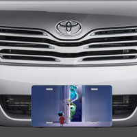 Disney Monsters Inc Mike Wazowski Sully Boo Vanity License Plate - Thumbnail 1
