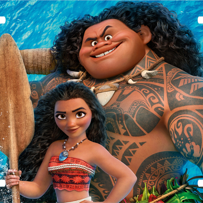 Disney moana maui closeup license plate auto truck