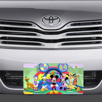 Disney Mickey Mouse Clubhouse MMCH Minnie Donald Goofy Pluto Vanity License Plat - Thumbnail 1