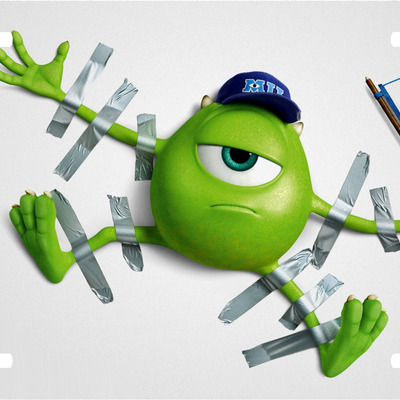 Disney monsters university mike wazowski vanity license plate