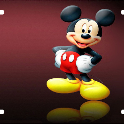 Disney mickey mouse vanity license plate