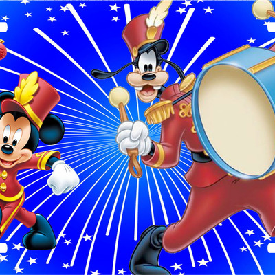 Disney marching band mickey mouse and goofy vanity license plate