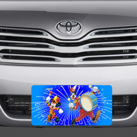 Disney Marching Band Mickey Mouse and Goofy Vanity License Plate - Thumbnail 1