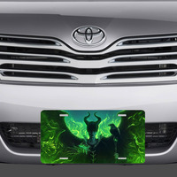 Disney Maleficent Green Vanity License Plate - Thumbnail 1
