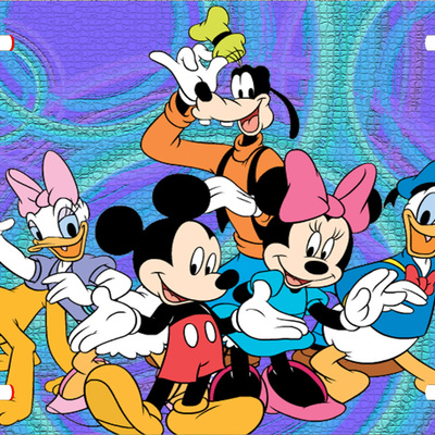 Disney mickey minnie daisy donald goofy pluto vanity license plate