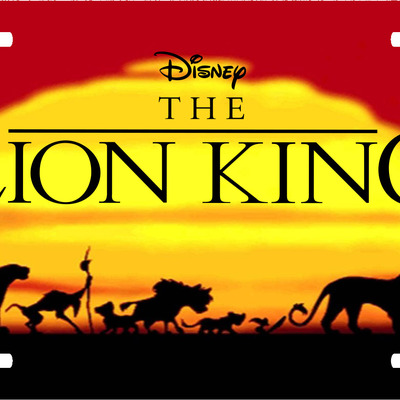 Disney the lion king sunset vanity license plate